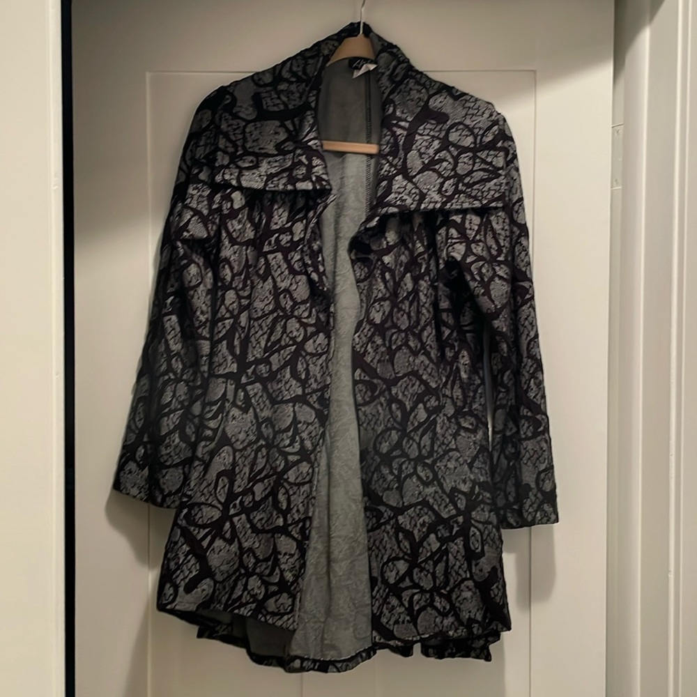 Black and grey fashion jacket